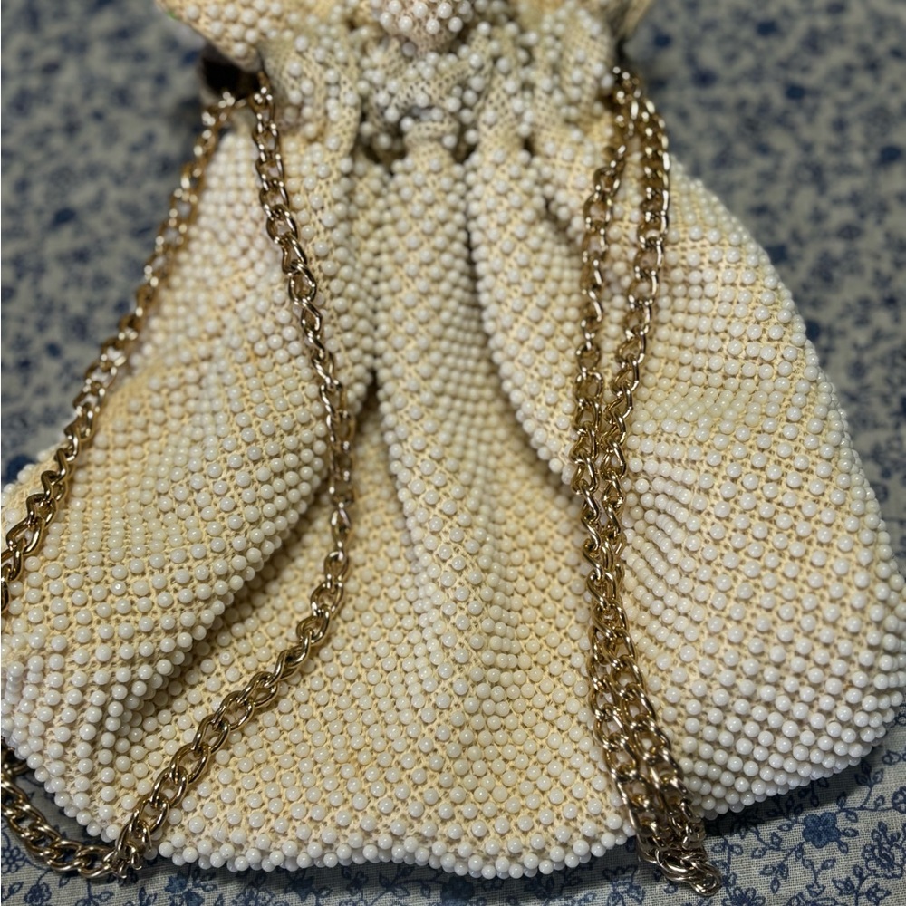 Multicolor Beaded Drawstring Bag - image 4